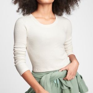 NWT GAP Teen Cream Softspun Fitted Crop T-Shirt